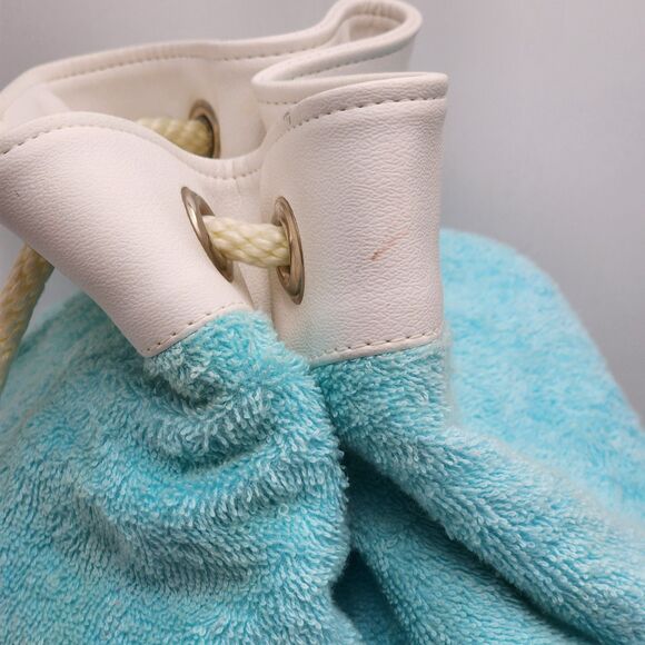 TOCCA Vintage RARE HTF Terrycloth Floral Beach Sack Backpack Bag - Picture 8 of 13